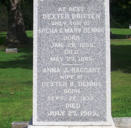 DENNIS, DEXTER BRITTEN - Winneshiek County, Iowa | DEXTER BRITTEN DENNIS 