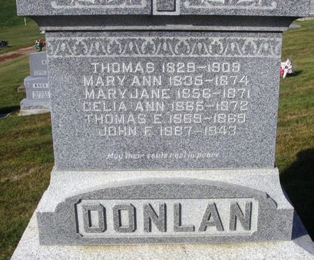 DONLAN, JOHN F. - Winneshiek County, Iowa | JOHN F. DONLAN 