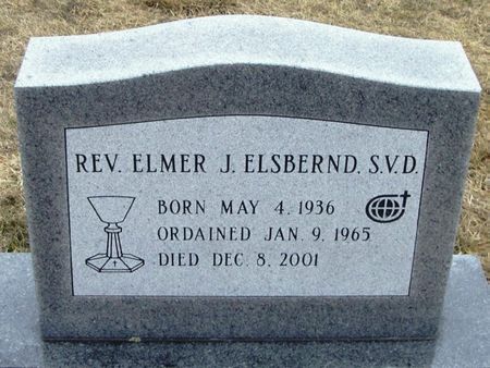 ELSBERND, ELMER J. REV. S.V.D. - Winneshiek County, Iowa | ELMER J. REV. S.V.D. ELSBERND 