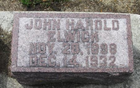 ELWICK, JOHN HAROLD - Winneshiek County, Iowa | JOHN HAROLD ELWICK 