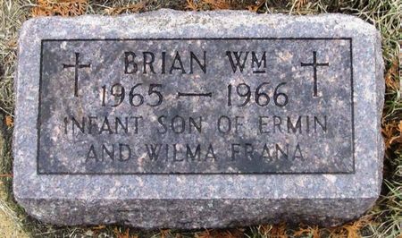 FRANA, BRIAN WILLIAM - Winneshiek County, Iowa | BRIAN WILLIAM FRANA 