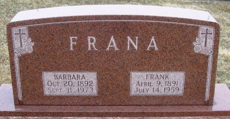 FRANA, FRANK - Winneshiek County, Iowa | FRANK FRANA 