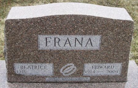 FRANA, EDWARD A. - Winneshiek County, Iowa | EDWARD A. FRANA 