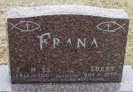 CHVATAL FRANA, FRANCES MARY - Winneshiek County, Iowa | FRANCES MARY CHVATAL FRANA 