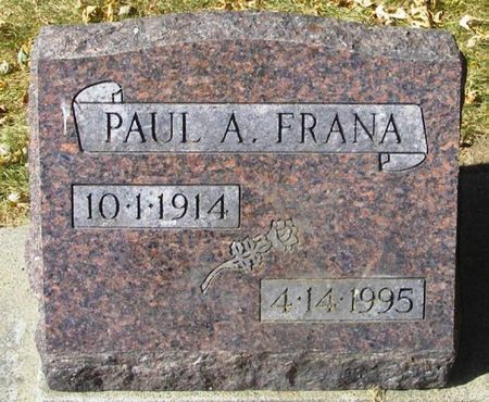 FRANA, PAUL A. - Winneshiek County, Iowa | PAUL A. FRANA 