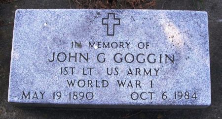 GOGGIN, JOHN G. - Winneshiek County, Iowa | JOHN G. GOGGIN 