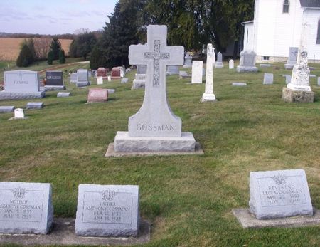 GOSSMAN, ANTHONY FAMILY STONE - Winneshiek County, Iowa | ANTHONY FAMILY STONE GOSSMAN 