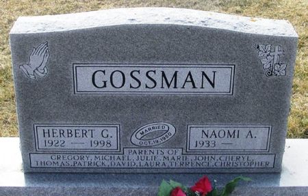 GOSSMAN, HERBERT GLENDON - Winneshiek County, Iowa | HERBERT GLENDON GOSSMAN 