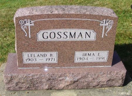 GOSSMAN, IRMA E. - Winneshiek County, Iowa | IRMA E. GOSSMAN 