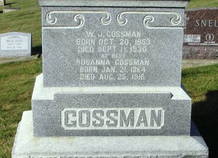 GOSSMAN, ROSANNA - Winneshiek County, Iowa | ROSANNA GOSSMAN 
