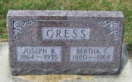 GRESS, JOSEPH B. - Winneshiek County, Iowa | JOSEPH B. GRESS 
