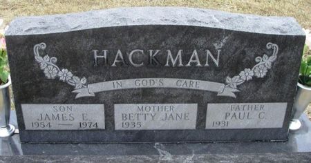HACKMAN, JAMES E. - Winneshiek County, Iowa | JAMES E. HACKMAN 