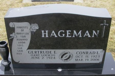 HAGEMAN, CONRAD LINUS - Winneshiek County, Iowa | CONRAD LINUS HAGEMAN 