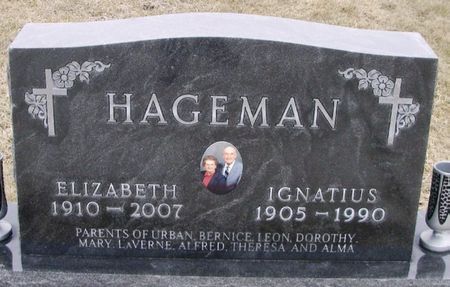 KUENNEN HAGEMAN, ELIZABETH AGNES - Winneshiek County, Iowa | ELIZABETH AGNES KUENNEN HAGEMAN 