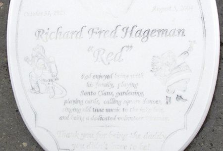 HAGEMAN, RICHARD FRED - Winneshiek County, Iowa | RICHARD FRED HAGEMAN 