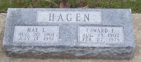 HAGEN, MAE L. - Winneshiek County, Iowa | MAE L. HAGEN 
