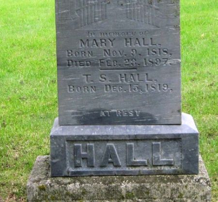 HALL, MARY - Winneshiek County, Iowa | MARY HALL 