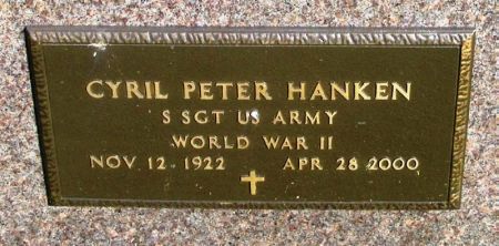 HANKEN, CYRIL PETER - Winneshiek County, Iowa | CYRIL PETER HANKEN 