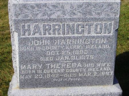 HARRINGTON, JOHN - Winneshiek County, Iowa | JOHN HARRINGTON 