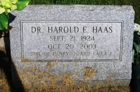 HAAS, HAROLD E. DR. - Winneshiek County, Iowa | HAROLD E. DR. HAAS 