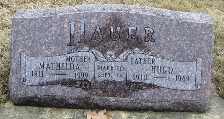 HAUER, HUGO - Winneshiek County, Iowa | HUGO HAUER 