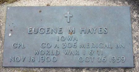 HAYES, EUGENE M. - Winneshiek County, Iowa | EUGENE M. HAYES 