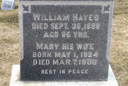 HAYES, WILLIAM - Winneshiek County, Iowa | WILLIAM HAYES 