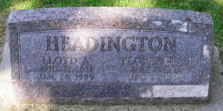 HEADINGTON, FLORENCE M. - Winneshiek County, Iowa | FLORENCE M. HEADINGTON 
