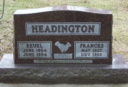 HEADINGTON, FRANCES - Winneshiek County, Iowa | FRANCES HEADINGTON 