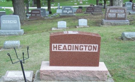 HEADINGTON, WILLIAM FAMILY STONE - Winneshiek County, Iowa | WILLIAM FAMILY STONE HEADINGTON 