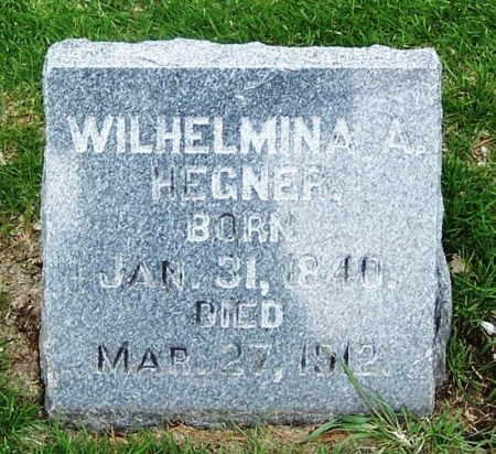 HEGNER, WILHELMINA A. - Winneshiek County, Iowa | WILHELMINA A. HEGNER 