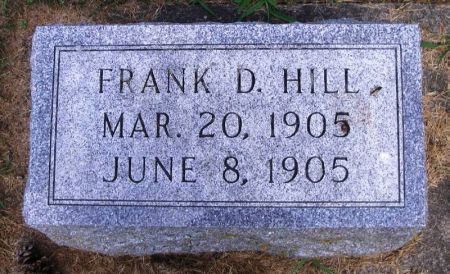HILL, FRANK D. - Winneshiek County, Iowa | FRANK D. HILL 