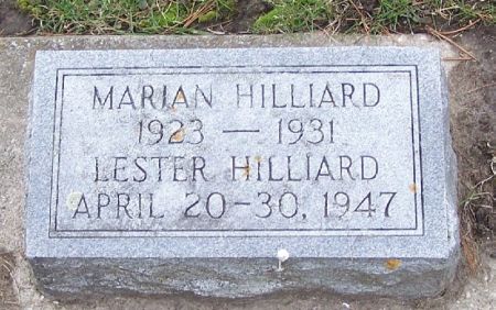 HILLIARD, MARIAN - Winneshiek County, Iowa | MARIAN HILLIARD 