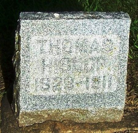 HISLOP, THOMAS - Winneshiek County, Iowa | THOMAS HISLOP 