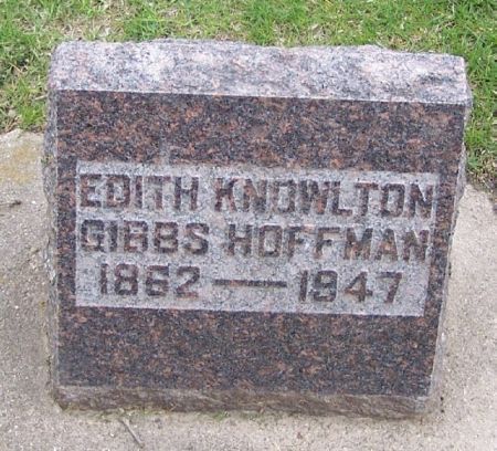 HOFFMAN, EDITH GIBBS - Winneshiek County, Iowa | EDITH GIBBS HOFFMAN 
