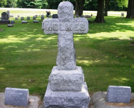 HOLMES, WILLIAM FAMILY STONE - Winneshiek County, Iowa | WILLIAM FAMILY STONE HOLMES 