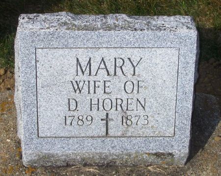 HOREN, MARY - Winneshiek County, Iowa | MARY HOREN 