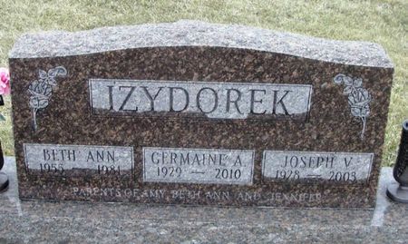 IZYDOREK, GERMAINE A. - Winneshiek County, Iowa | GERMAINE A. IZYDOREK 