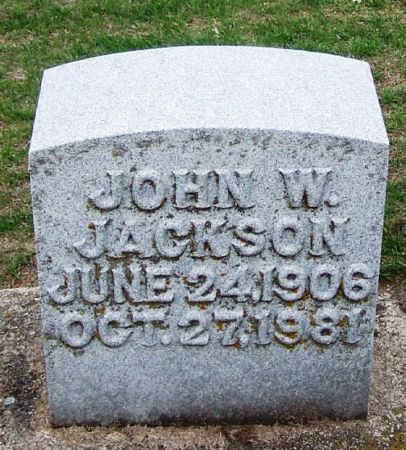 JACKSON, JOHN W. - Winneshiek County, Iowa | JOHN W. JACKSON 