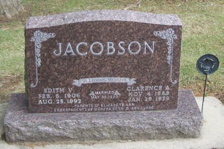 JACOBSON, EDITH V. - Winneshiek County, Iowa | EDITH V. JACOBSON 