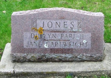 CARTWRIGHT JONES, JANE - Winneshiek County, Iowa | JANE CARTWRIGHT JONES 