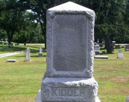 KIDDER, M. V. B. FAMILY STONE - Winneshiek County, Iowa | M. V. B. FAMILY STONE KIDDER 