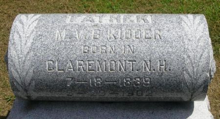 KIDDER, M. V. B. - Winneshiek County, Iowa | M. V. B. KIDDER 