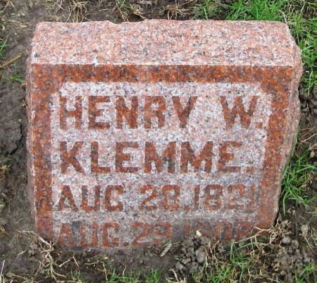 KLEMME, HENRY W. - Winneshiek County, Iowa | HENRY W. KLEMME 