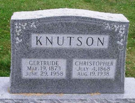 KNUTSON, GERTRUDE - Winneshiek County, Iowa | GERTRUDE KNUTSON 