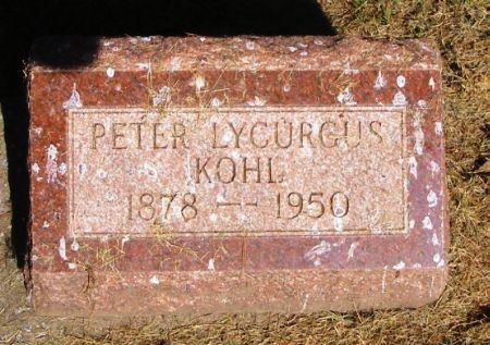 KOHL, PETER LYCURGUS - Winneshiek County, Iowa | PETER LYCURGUS KOHL 