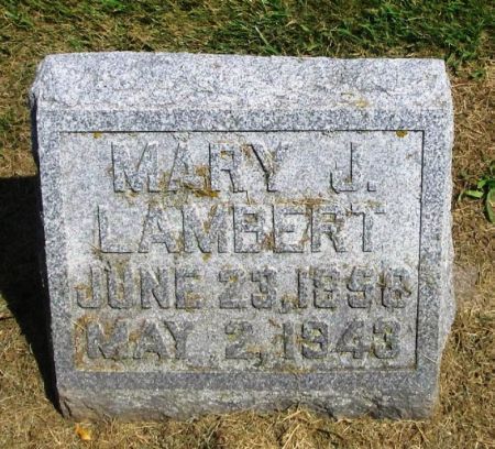 LAMBERT, MARY J. - Winneshiek County, Iowa | MARY J. LAMBERT 