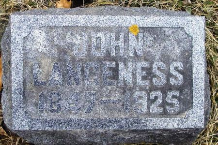 LANGENESS, JOHN - Winneshiek County, Iowa | JOHN LANGENESS 