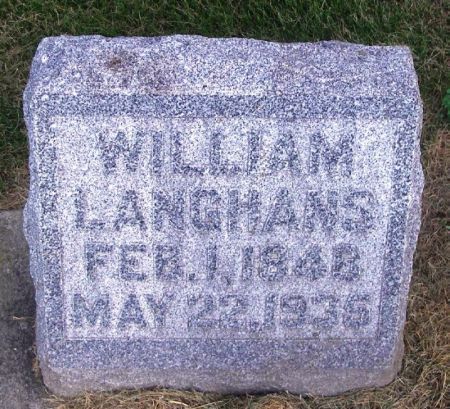 LANGHANS, WILLIAM - Winneshiek County, Iowa | WILLIAM LANGHANS 
