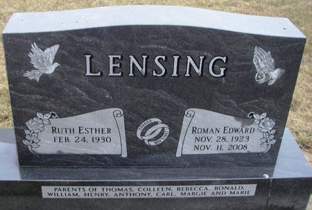 LENSING, ROMAN EDWARD - Winneshiek County, Iowa | ROMAN EDWARD LENSING 